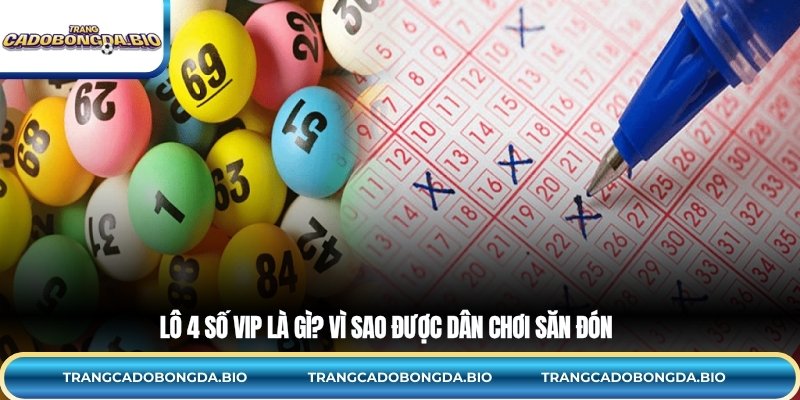 Lô 4 số VIP là gì? Vì sao được dân chơi săn đón